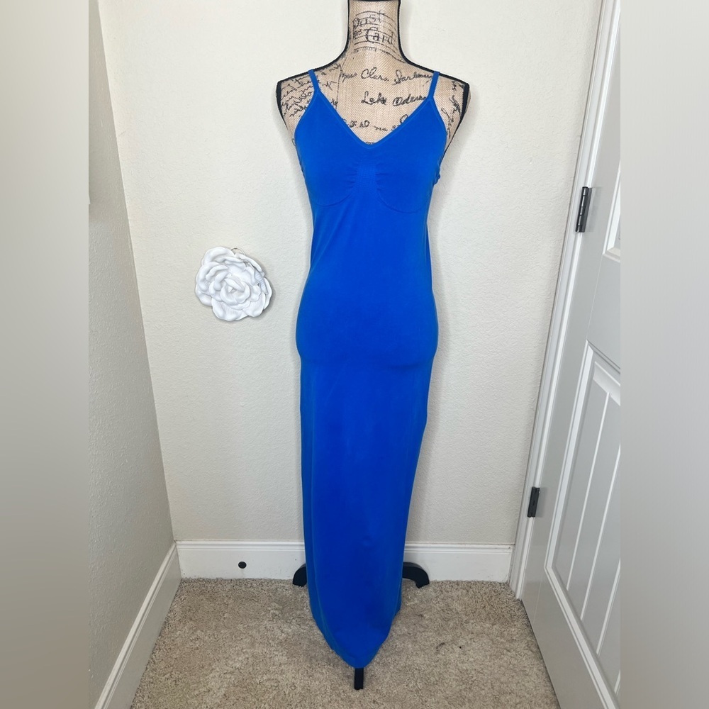 NTM: Yitty Smooth as Hell Shaping Maxi Dress in Beautiful Blue Sz XL